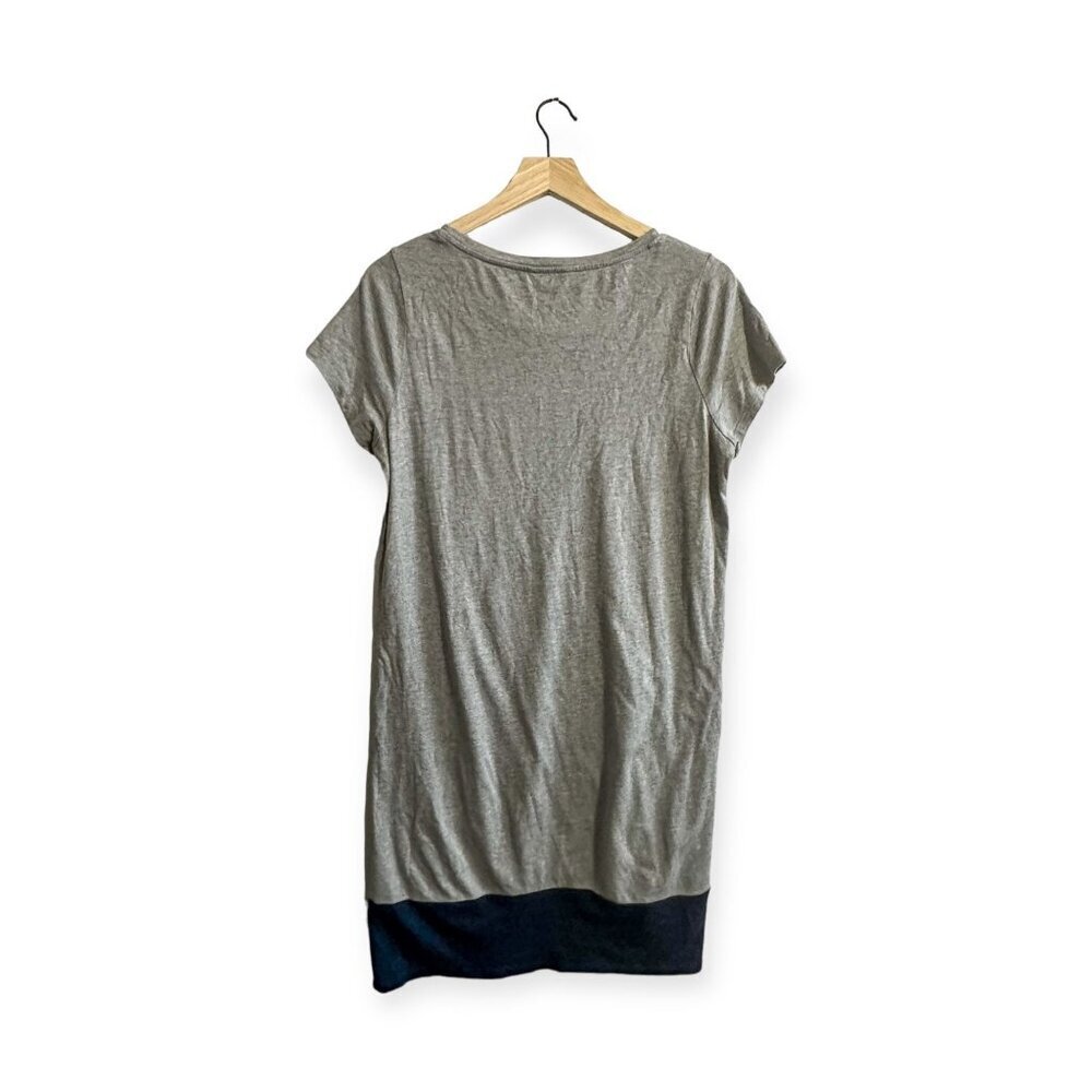 Boden T-shirt  Shift Short Dress, Gray & Navy,  wh766 - Picture 2 of 13